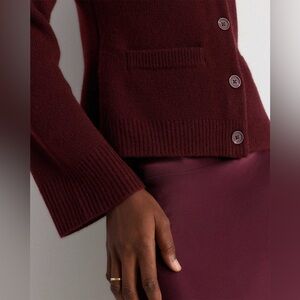 Quince Mongolian Cashmere Structured Cardigan